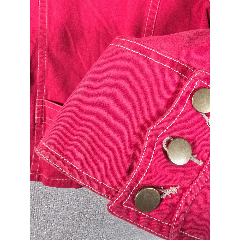 Roper Pink Denim Western Jacket Womens Large Pink Jean Blazer Cowgirl Rodeo Vtg - Picture 9 of 12